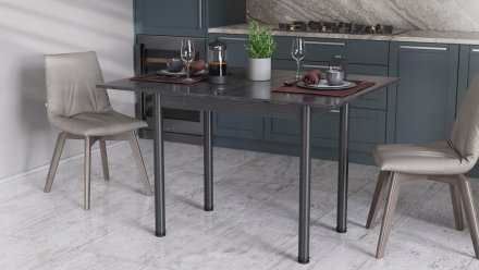 Обідній стіл-формер розкладний Берта Ferrum-decor 750x1200x900 Чорний метал ДСП Сосна Кембра 16 мм (FRD-105173) Обідній стіл-формер розкладний Берта Ferrum-decor 750x1200x900 Чорний метал ДСП Сосна Кембра 16 мм (FRD-105173)