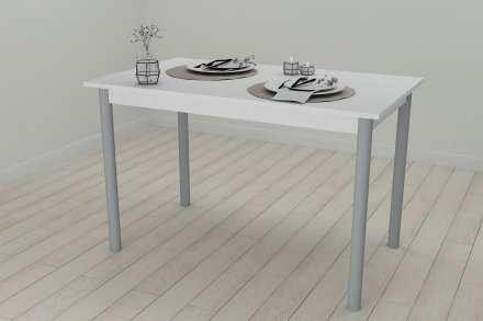 Стіл кухонний Ferrum-decor Беніта 75x120x70 Сірий ДСП Біле 16мм (FRD-106278) Стіл кухонний Ferrum-decor Беніта 75x120x70 Сірий ДСП Біле 16мм (FRD-106278)