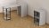 Стіл-тумба трансформер Смарт 2/2 Ferrum-decor 750x1450x600 Чорний метал ДСП Біле 16 мм (FRD-105102)