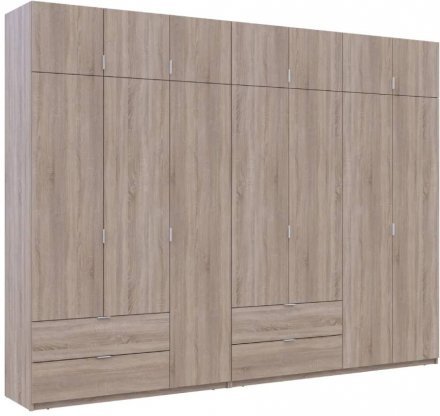 Шафа для одягу Doros Лукас Дуб сонома 3+4 ДСП 315х50х240 DRS-011709 (42005135)