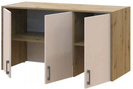 Антресоль висока Doros Ронді Дуб Артизан/Кашемір 3 ДСП 121х52х65 (DRS-011909) Антресоль висока Doros Ронді Дуб Артизан/Кашемір 3 ДСП 121х52х65 (DRS-011909)
