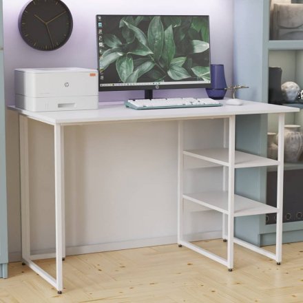 Письмовий стіл Ferrum-decor Кевін 75x100x60 білий ДСП Біле 16мм (FRD-101241) Письмовий стіл Ferrum-decor Кевін 75x100x60 білий ДСП Біле 16мм (FRD-101241)