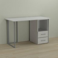 Письмовий стіл Ferrum-decor Отто 75x120x60 сірий ДСП Біле 16мм (FRD-101491) Письмовий стіл Ferrum-decor Отто 75x120x60 сірий ДСП Біле 16мм (FRD-101491)