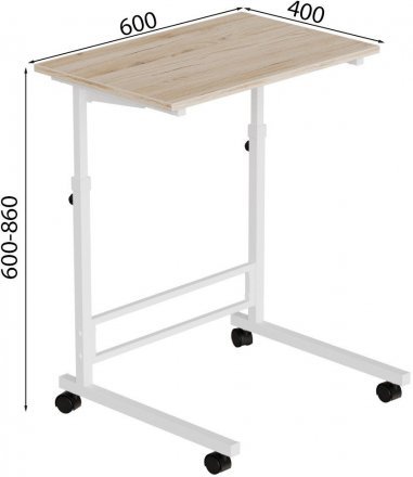 Стіл приставний Ferrum-decor Аміго 62x60x40 метал Білий ДСП Дуб Сан-Марино 16мм (FRD-102534) Стіл приставний Ferrum-decor Аміго 62x60x40 метал Білий ДСП Дуб Сан-Марино 16мм (FRD-102534)