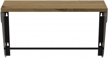 Полиця настінна Ferrum-decor Світ 300x500x150 метал Чорний ДСП Дуб Артизан 16 мм (FRD-102784) Полиця настінна Ferrum-decor Світ 300x500x150 метал Чорний ДСП Дуб Артизан 16 мм (FRD-102784)