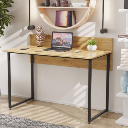 Комп'ютерний стіл Ferrum-decor Скай 75x100x70 чорний ДСП Дуб Сан-Марино 16мм (FRD-103644)