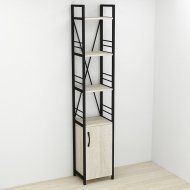 Етажерка 4/34 Ferrum-decor Серії Конект із тумбою 179x34x28 Чорний ДСП Сонома (FRD-104466)