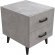Тумба Віва 2 на конусних ніжках Ferrum-decor 41x35x40 Чорний метал ДСП Бетон 16 мм (FRD-106809)