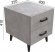 Тумба Віва 2 на конусних ніжках Ferrum-decor 41x35x40 Чорний метал ДСП Бетон 16 мм (FRD-106809)