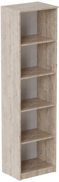 Пенал Анжело Ferrum-decor на 5 полиць 1900x500x380 ДСП Дуб Сан-Марино 16 мм (FRD-104937)