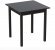 Стіл кухонний Ferrum-decor Агата 75x70x70 Чорний ДСП Сосна Кембра 16мм (FRD-105674)