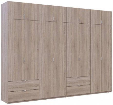 Шафа для одягу Doros Лукас Дуб сонома 4+4 ДСП 320х50х240 DRS-011710 (42005127) Шафа для одягу Doros Лукас Дуб сонома 4+4 ДСП 320х50х240 DRS-011710 (42005127)