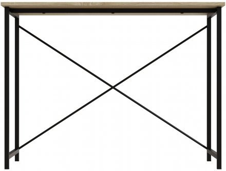 Стіл письмовий Line Лайт Ferrum-decor 750x1000x600 Чорний метал ДСП Дуб Сонома 16 мм (FRD-104846)