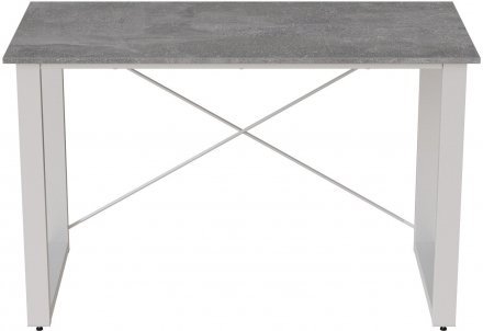 Письмовий стіл Ferrum-decor Драйв 750x1400x700 Білий метал ДСП Бетон 32 мм (FRD-103421) Письмовий стіл Ferrum-decor Драйв 750x1400x700 Білий метал ДСП Бетон 32 мм (FRD-103421)