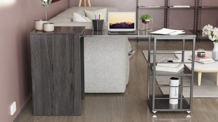 Стіл-тумба трансформер Смарт 2/2 Ferrum-decor 750x1450x600 Чорний метал ДСП Сосна Кембра 16 мм (FRD-105104) Стіл-тумба трансформер Смарт 2/2 Ferrum-decor 750x1450x600 Чорний метал ДСП Сосна Кембра 16 мм (FRD-105104)
