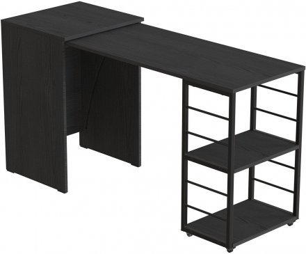 Стіл-тумба трансформер Смарт 2/2 Ferrum-decor 750x1450x600 Чорний метал ДСП Сосна Кембра 16 мм (FRD-105104) Стіл-тумба трансформер Смарт 2/2 Ferrum-decor 750x1450x600 Чорний метал ДСП Сосна Кембра 16 мм (FRD-105104)