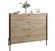Комод із 4 шухлядами LION Wood із чорними ніжками 100х90х45 см Дуб Аппалачі (LION-042977)