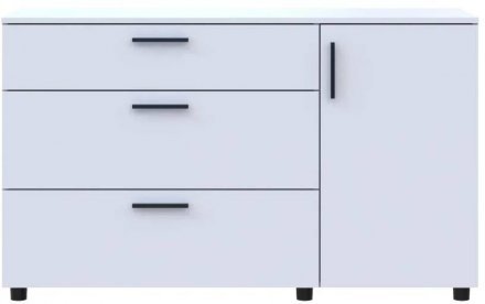 Комод Doros Торн Білий 3Ш/1Д 135х51.6х80 (DRS-012104) Комод Doros Торн Білий 3Ш/1Д 135х51.6х80 (DRS-012104)