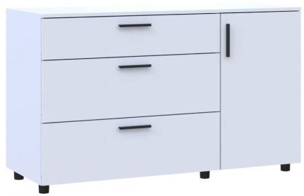 Комод Doros Торн Білий 3Ш/1Д 135х51.6х80 (DRS-012104) Комод Doros Торн Білий 3Ш/1Д 135х51.6х80 (DRS-012104)
