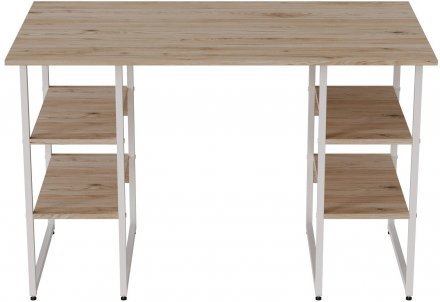 Комп'ютерний стіл Ferrum-decor Карен 75x140x60 білий ДСП Дуб Сан-Марино 32мм (FRD-102274)