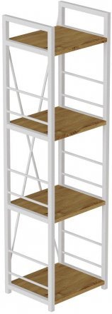Етажерка 4/34 Ferrum-decor Серії Конект 120x34x28 білий ДСП Дуб Артизан 16мм (FRD-104279) Етажерка 4/34 Ferrum-decor Серії Конект 120x34x28 білий ДСП Дуб Артизан 16мм (FRD-104279)
