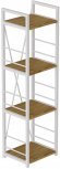 Етажерка 4/34 Ferrum-decor Серії Конект 120x34x28 білий ДСП Дуб Артизан 16мм (FRD-104279)