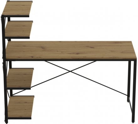 Комп'ютерний стіл Ferrum-decor Джек 75x120x70 Чорний ДСП Артизан (FRD-105409) Комп'ютерний стіл Ferrum-decor Джек 75x120x70 Чорний ДСП Артизан (FRD-105409)