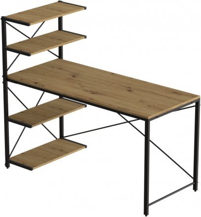 Комп'ютерний стіл Ferrum-decor Джек 75x120x70 Чорний ДСП Артизан (FRD-105409) Комп'ютерний стіл Ferrum-decor Джек 75x120x70 Чорний ДСП Артизан (FRD-105409)
