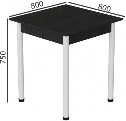 Стіл кухонний Ferrum-decor Агата 75x80x80 Білий ДСП Сосна Кембра 16мм (FRD-105676) Стіл кухонний Ferrum-decor Агата 75x80x80 Білий ДСП Сосна Кембра 16мм (FRD-105676)