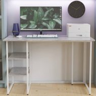 Стіл письмовий Кевін Ferrum-decor 75x120x70 Білий метал ДСП Бетон 32 мм (FRD-106571) Стіл письмовий Кевін Ferrum-decor 75x120x70 Білий метал ДСП Бетон 32 мм (FRD-106571)