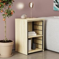 Стіл-тумба трансформер Смарт 2/2 Ferrum-decor 750x1450x600 Чорний метал ДСП Дуб Сонома 16 мм (FRD-105105) Стіл-тумба трансформер Смарт 2/2 Ferrum-decor 750x1450x600 Чорний метал ДСП Дуб Сонома 16 мм (FRD-105105)