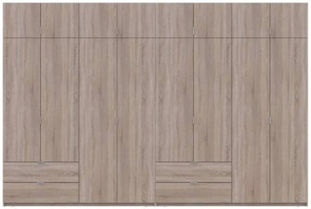 Шафа для одягу Doros Лукас Дуб сонома 4+4 ДСП 360х50х240 DRS-011712 (42005143)