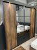 Шафа для одягу Perfect Home Мілтон / Milton 4-дверна з дзеркалом 4D2S/220 Каштан/антрацит (PFH-091085)