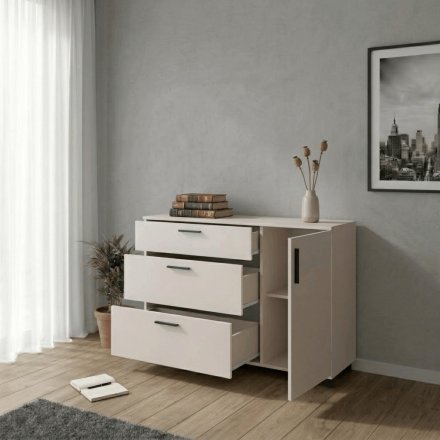 Комод Doros Торн Кашемір 3Ш/1Д 135х51.6х80 (DRS-012105) Комод Doros Торн Кашемір 3Ш/1Д 135х51.6х80 (DRS-012105)