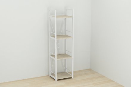Етажерка 4/34 Ferrum-decor Серії Конект 120x34x28 білий ДСП Дуб Сонома 16мм (FRD-104280) Етажерка 4/34 Ferrum-decor Серії Конект 120x34x28 білий ДСП Дуб Сонома 16мм (FRD-104280)