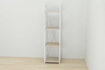 Етажерка 4/34 Ferrum-decor Серії Конект 120x34x28 білий ДСП Дуб Сонома 16мм (FRD-104280) Етажерка 4/34 Ferrum-decor Серії Конект 120x34x28 білий ДСП Дуб Сонома 16мм (FRD-104280)