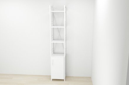 Етажерка 4/34 Ferrum-decor Серії Конект із тумбою 179x34x28 Білий ДСП Біле (FRD-104470) Етажерка 4/34 Ferrum-decor Серії Конект із тумбою 179x34x28 Білий ДСП Біле (FRD-104470)