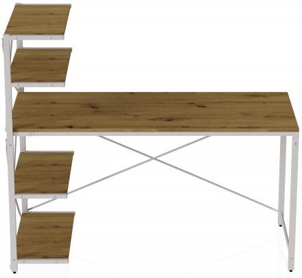 Комп'ютерний стіл Ferrum-decor Джек 75x140x70 Білий ДСП Артизан (FRD-105410) Комп'ютерний стіл Ferrum-decor Джек 75x140x70 Білий ДСП Артизан (FRD-105410)