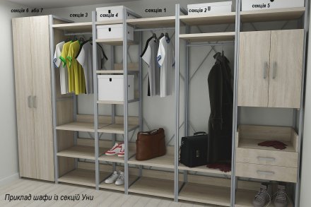 Шафа Гардероб Уні секція 5 серії Конект Ferrum-decor 220x60x50см Сірий метал ДСП Дуб Сонома 32 мм (FRD-104517) Шафа Гардероб Уні секція 5 серії Конект Ferrum-decor 220x60x50см Сірий метал ДСП Дуб Сонома 32 мм (FRD-104517)