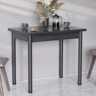 Обідній стіл-формер розкладний Берта Ferrum-decor 750x1400x900 Чорний метал ДСП Сосна Кембра 16 мм (FRD-105180)