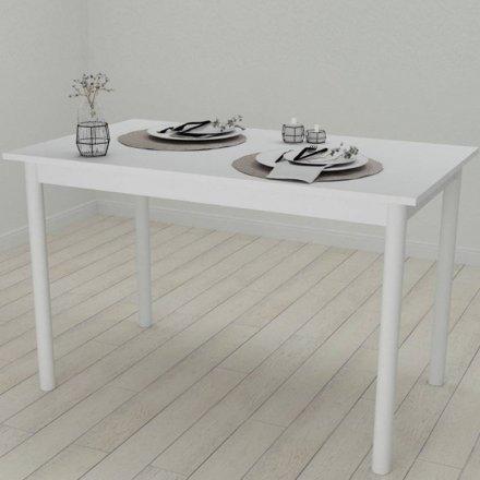 Стіл кухонний Ferrum-decor Беніта 75x120x80 Білий ДСП Біле 16мм (FRD-106284)