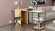 Стіл-тумба трансформер Смарт 2/2 Ferrum-decor 750x1450x600 Чорний метал ДСП Дуб Артизан 16 мм (FRD-105107)