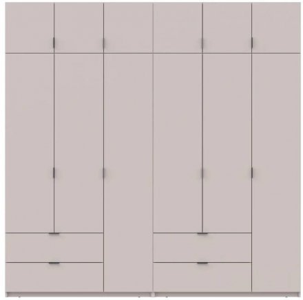 Шафа для одягу Doros Лукас Кашемір 3+3 ДСП 240х50х240 DRS-011713 (42005108) Шафа для одягу Doros Лукас Кашемір 3+3 ДСП 240х50х240 DRS-011713 (42005108)