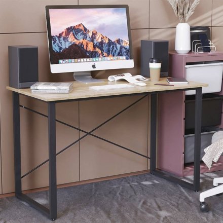Письмовий стіл Ferrum-decor Дейв 75x140x70 чорний ДСП Дуб Сонома 16мм (FRD-102014) Письмовий стіл Ferrum-decor Дейв 75x140x70 чорний ДСП Дуб Сонома 16мм (FRD-102014)