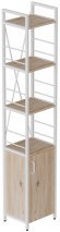 Етажерка 4/34 Ferrum-decor Серії Конект із тумбою 179x34x28 Білий ДСП Сан-Марино (FRD-104471)