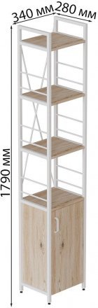 Етажерка 4/34 Ferrum-decor Серії Конект із тумбою 179x34x28 Білий ДСП Сан-Марино (FRD-104471) Етажерка 4/34 Ferrum-decor Серії Конект із тумбою 179x34x28 Білий ДСП Сан-Марино (FRD-104471)