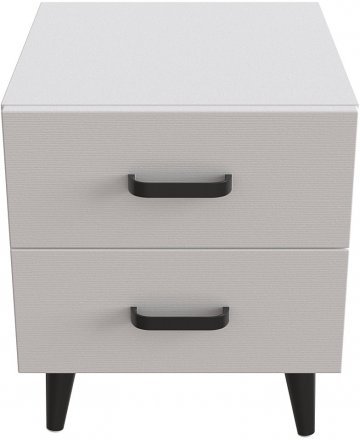 Тумба Віва 2 на конусних ніжках Ferrum-decor 41x35x40 Чорний метал ДСП Білий 16 мм (FRD-106815) Тумба Віва 2 на конусних ніжках Ferrum-decor 41x35x40 Чорний метал ДСП Білий 16 мм (FRD-106815)