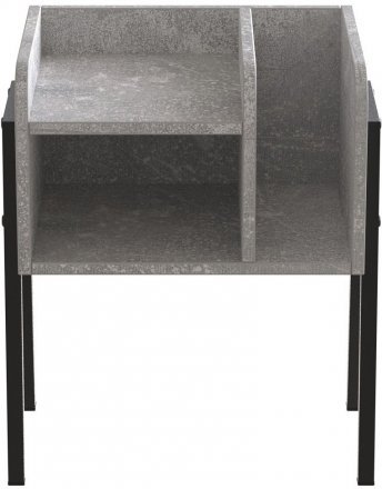 Тумба модульна Ferrum-decor Амелі 540x450x320 метал Чорний ДСП Бетон 16 мм (FRD-103010) Тумба модульна Ferrum-decor Амелі 540x450x320 метал Чорний ДСП Бетон 16 мм (FRD-103010)