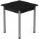 Стіл кухонний Ferrum-decor Агата 75x80x80 Сірий ДСП Сосна Кембра 16мм (FRD-105678)