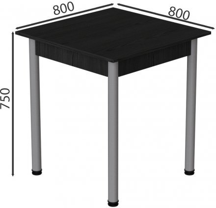 Стіл кухонний Ferrum-decor Агата 75x80x80 Сірий ДСП Сосна Кембра 16мм (FRD-105678) Стіл кухонний Ferrum-decor Агата 75x80x80 Сірий ДСП Сосна Кембра 16мм (FRD-105678)